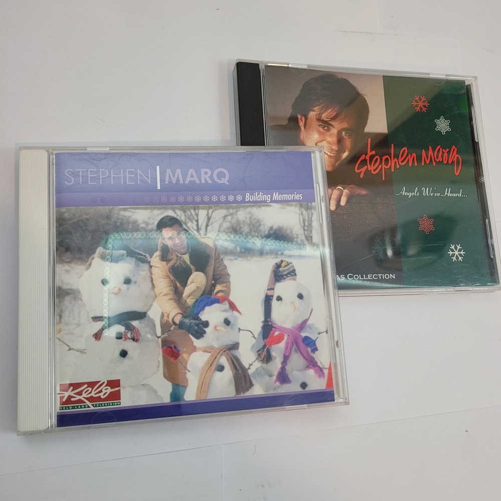 Stephen Marq Signed Christmas CD Lot Building Memories Angels Weve Heard Piano